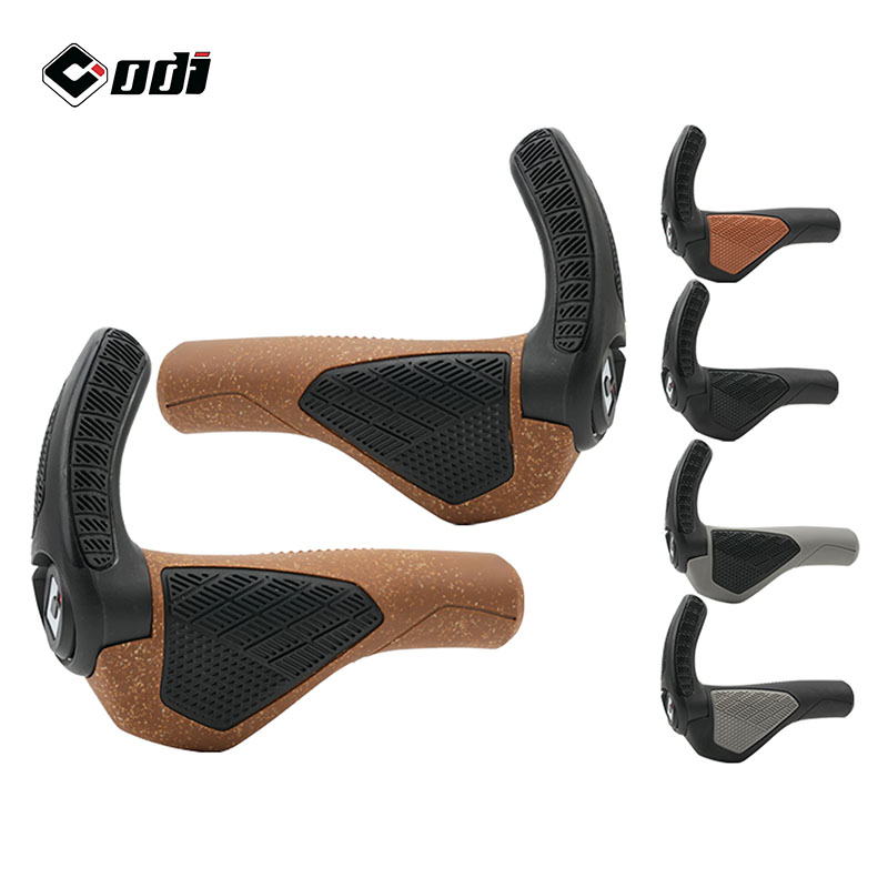 Commuter Bike Lock - ODI GP3-Pro 人間工学に基づいたMTBグリップ 快適なゴム/オーク製 マウンテンバイクハンドルバーカバー 大型パッド