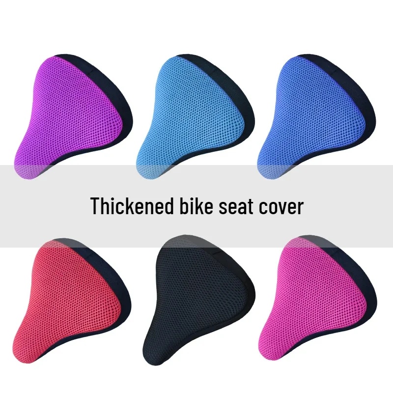 Commuting By Bike - 1/2個 自転車メッシュカバー マウンテンバイク コットン製 カーシートクッションカバー 自転車サドル断熱