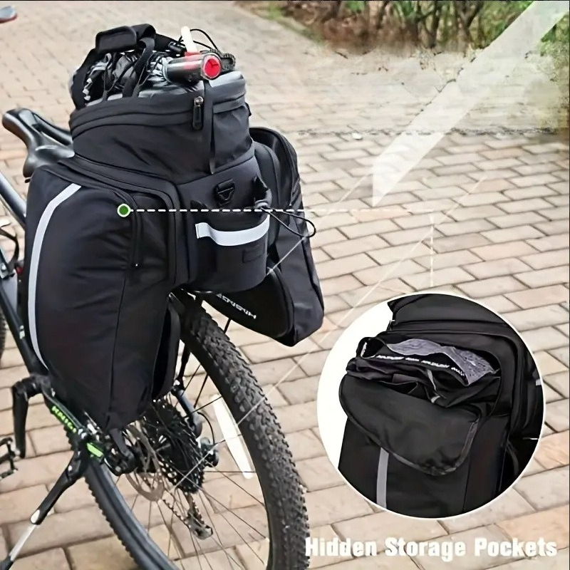 Panniers Waterproof Rear - 17/30L ハードシェル自転車用リアキャリアバッグ、防水仕様のサイクリング用テールパニアバッグ、MTBやロードバイク用のサイクリングアクセサリー。