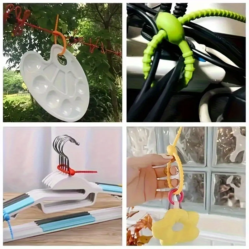 シリコンケーブルタイ 10 個 - 再利用可能、耐久性があり - Cable Lock Flexible のレビューと価格