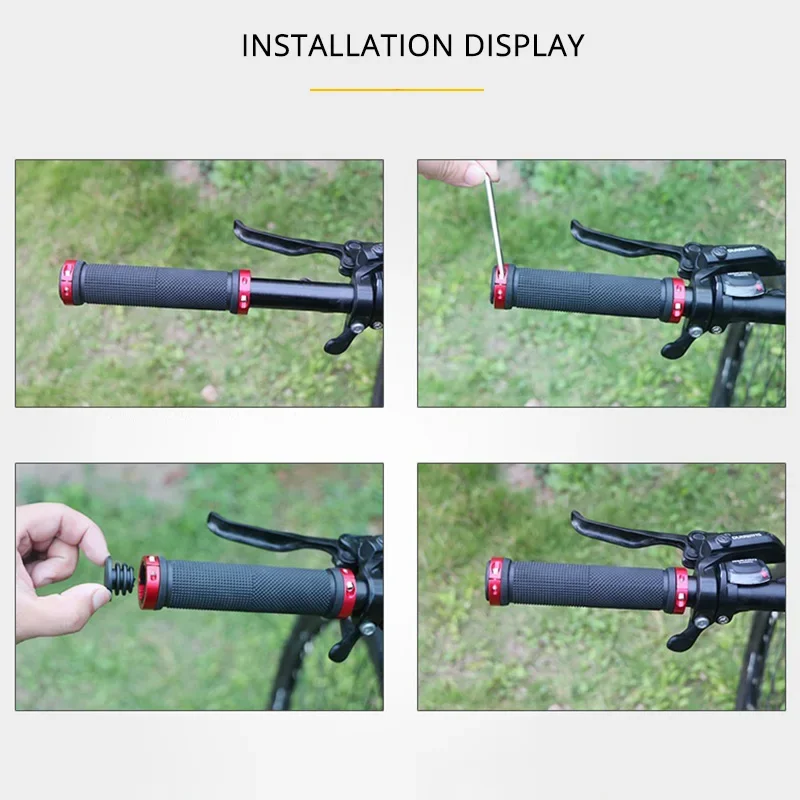 2 個ロックオン自転車グリップゴムソフトマウンテンバイクグリ - Commuter Bike Lock のレビューと価格