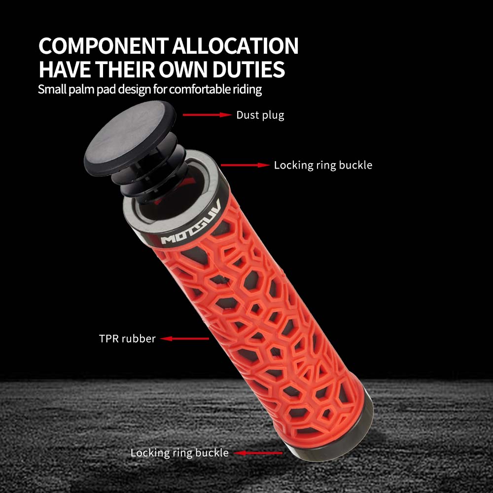 中国風の自転車グリップ MTB バイクハンドバーグリップゴム - Commuter Bike Lock のレビューと価格