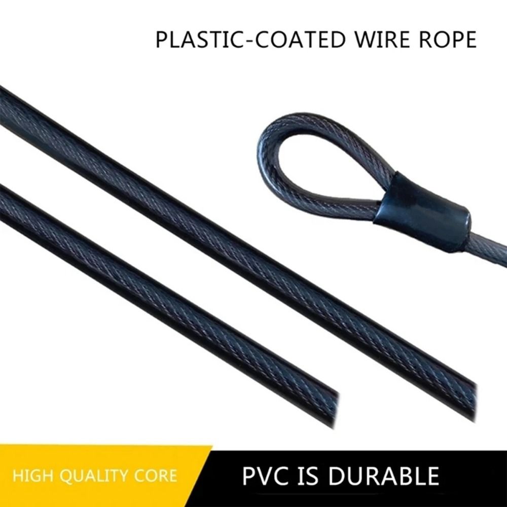 盗難防止自転車用ワイヤーロック。柔軟性があり、折りたたみ可能 - Cable Lock Flexible のレビューと価格