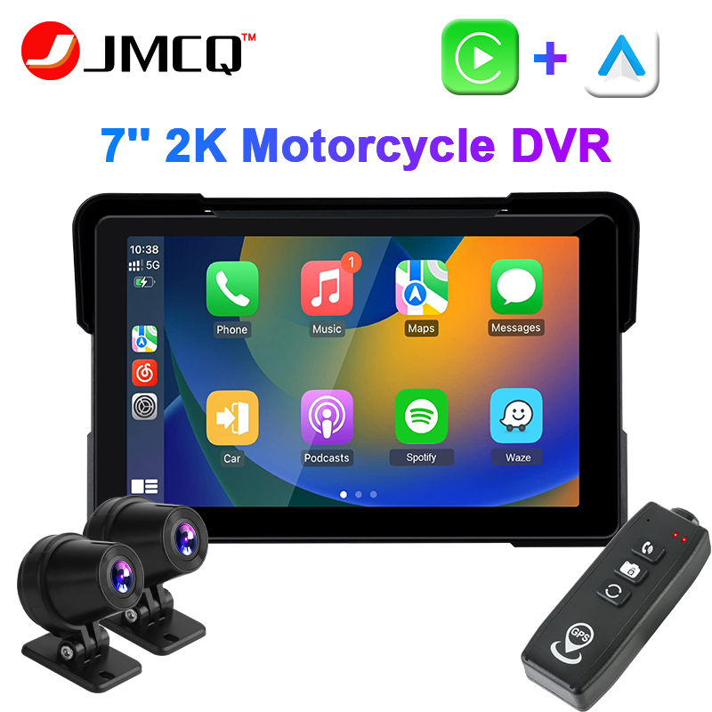 Jmcq-オートバイ用防水DVRディスプレイ,Carplay - Cycling To Work のレビューと価格