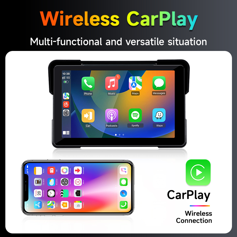 Jmcq-オートバイ用防水DVRディスプレイ,Carplay - Cycling To Work のレビューと価格